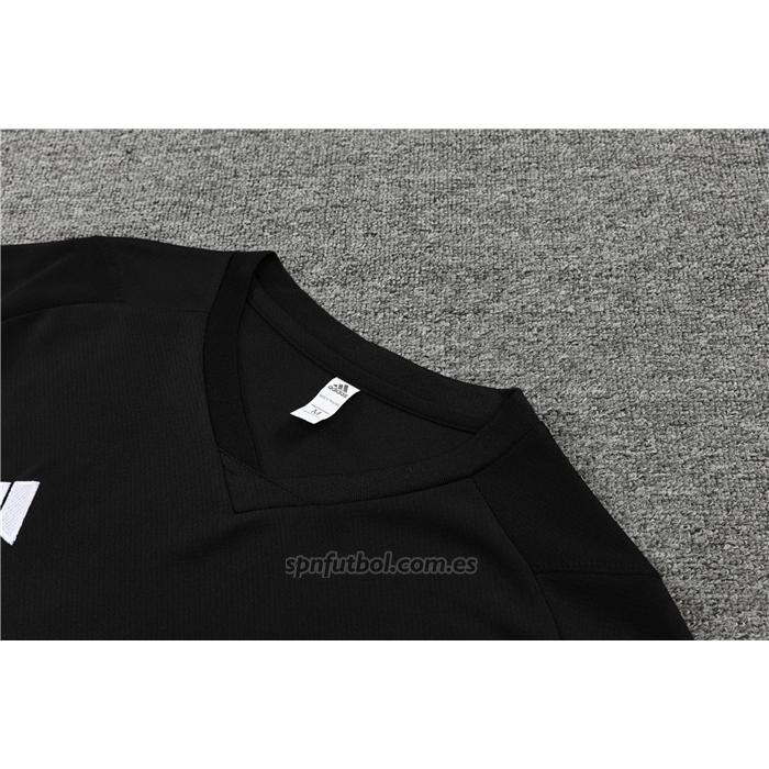 Chandal del Real Madrid Manga Corta 2023-2024 Negro - Pantalon Corto